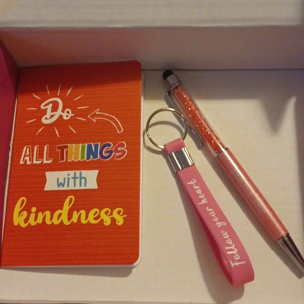 Notebook, Pen & Keychain Set